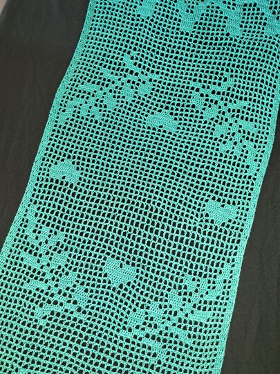 Tischläufer Krone Häkelanleitung