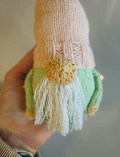 Knitting Pattern for a Spring Gnome