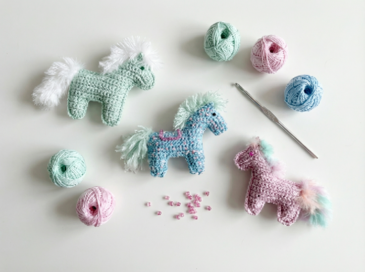 Enchanting Horse Keychain – Crochet Pattern