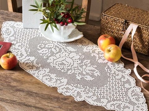 Läufer mit Rosenmotiv häkeln