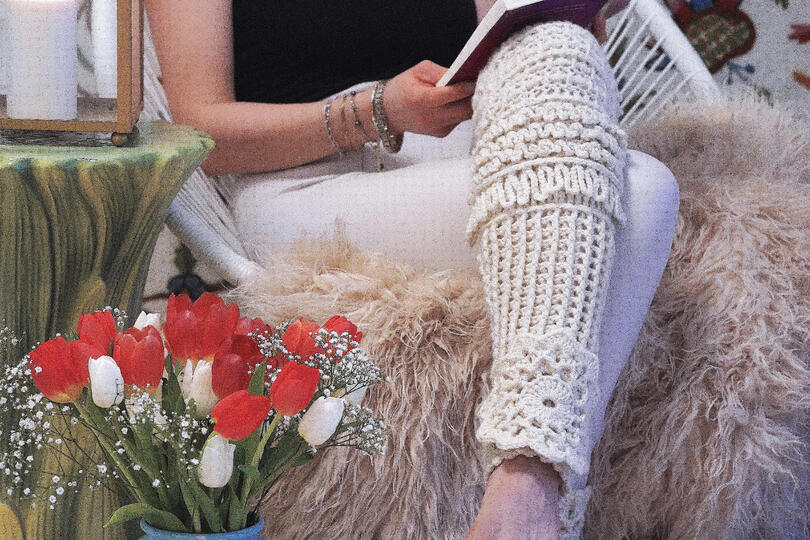 Häkelanleitung Bein Stulpen / Earthflow Stulpen