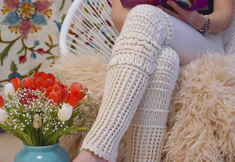 Häkelanleitung Bein Stulpen / Earthflow Stulpen