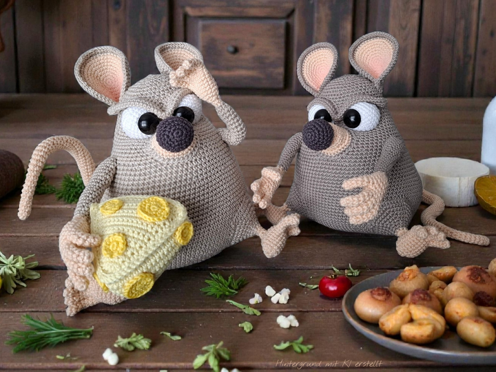 Häkelanleitung Pinky - Das giftige Mäuschen