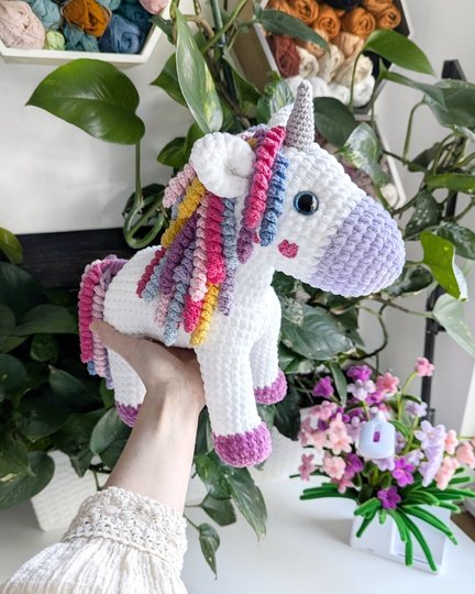 Rainbow Unicorn - Amigurumi Crochet Pattern