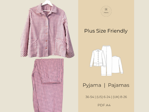 Damen Pyjama PDF Schnittmuster