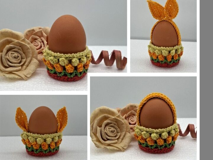 Häkelanleitung Osterkörbchen / Hasenkörbchen / Blütenkorb / Teelichthalter