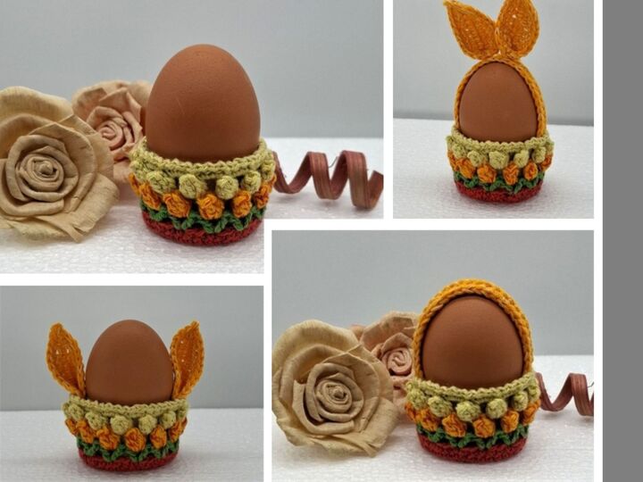 Häkelanleitung Osterkörbchen / Hasenkörbchen / Blütenkorb / Teelichthalter