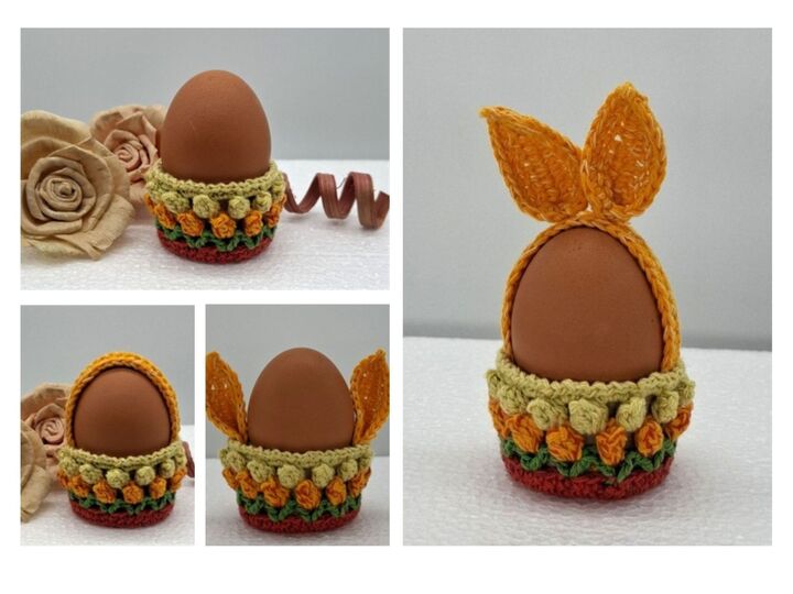 Häkelanleitung Osterkörbchen / Hasenkörbchen / Blütenkorb / Teelichthalter