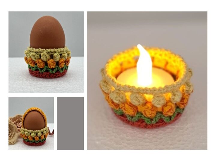 Häkelanleitung Osterkörbchen / Hasenkörbchen / Blütenkorb / Teelichthalter