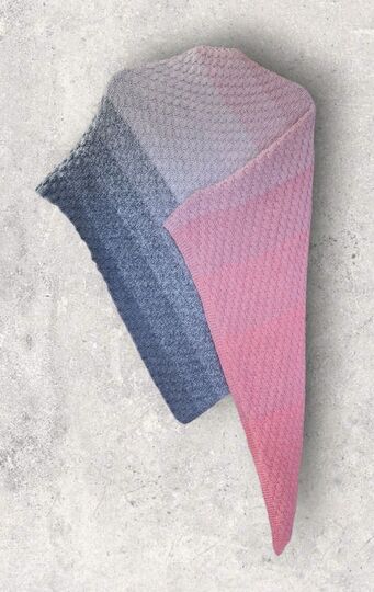 Strickanleitung asymmetrisches Schultertuch, beidseitig tragbar   #369