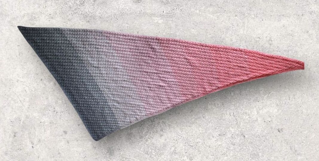 Strickanleitung asymmetrisches Schultertuch, beidseitig tragbar   #369