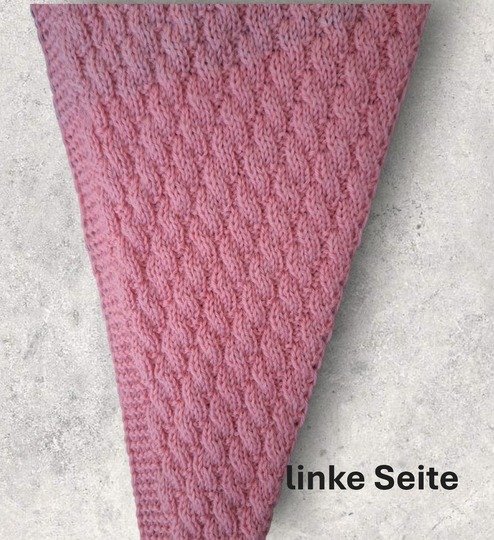 Strickanleitung asymmetrisches Schultertuch, beidseitig tragbar   #369
