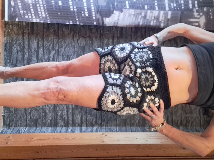 Häkelanleitung *6in1 Hose* Hexagon