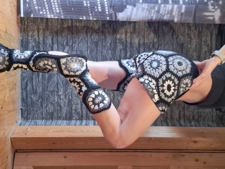 Häkelanleitung *6in1 Hose* Hexagon