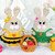 Easter Amigurumi Set: Bunny in a Dress, Chick and Egg Basket -PDF Pattern
