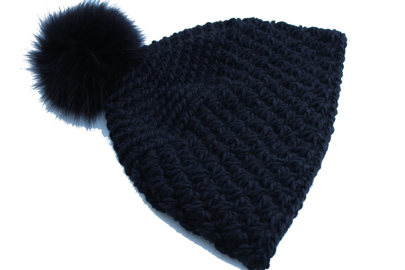 "Express" Bommelmütze häkeln kuschelig, modern & in wenigen Stunden fertig