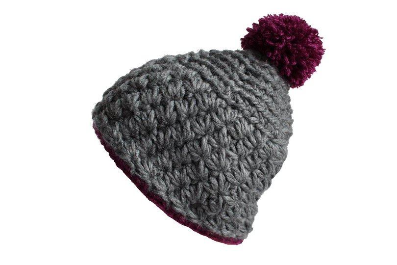 "Express" Bommelmütze häkeln kuschelig, modern & in wenigen Stunden fertig