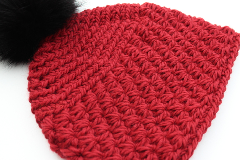 "Express" Bommelmütze häkeln kuschelig, modern & in wenigen Stunden fertig