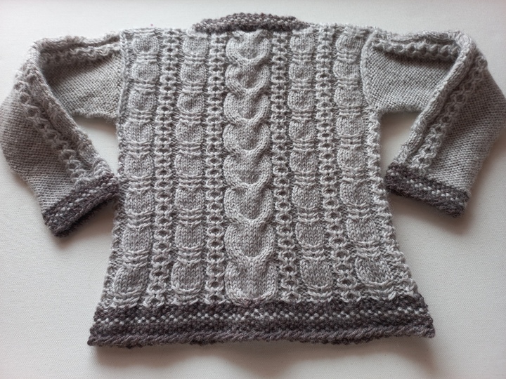 Strickanleitung Baby/Kinder-TRACHTENJACKE, Schurwolle, Größe 86/92