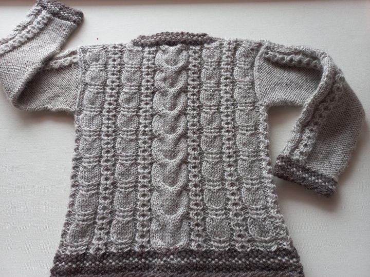Strickanleitung Baby/Kinder-TRACHTENJACKE, Schurwolle, Größe 86/92