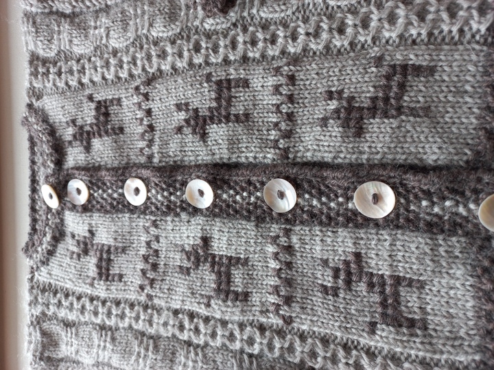 Strickanleitung Baby/Kinder-TRACHTENJACKE, Schurwolle, Größe 86/92