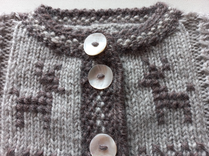 Strickanleitung Baby/Kinder-TRACHTENJACKE, Schurwolle, Größe 86/92