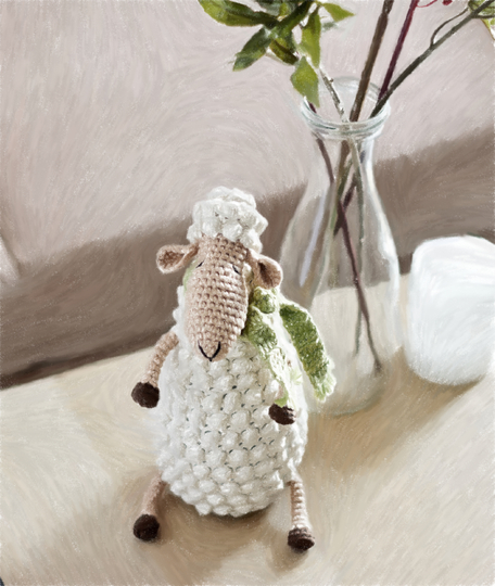 Baaarbra, das schläfrige Schaf – Häkelanleitung (Bauernhof-Amigurumi-PDF)
