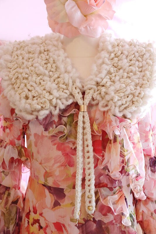 Häkelanleitung Schulterkragen / Hals und Schulter Schmeichler: Reste Beste - Bild 8