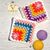 Crochet Mosaic Granny Square Pattern - Rainbow Table Place Mats
