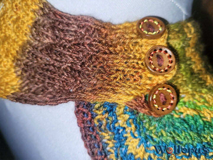 Microtuch „Pixel-Art“, gestrickt