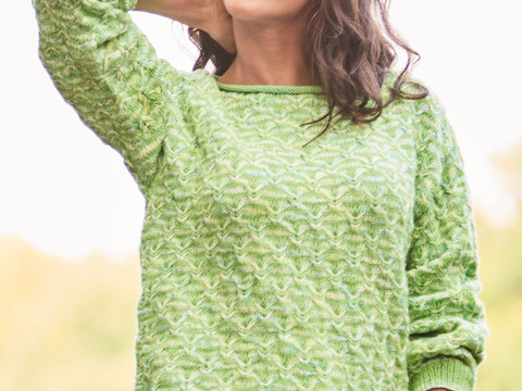 Pullover mit Hebemaschenmuster