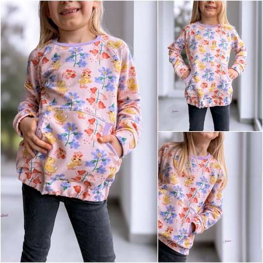 E-Book Schnittmuster SpringdaySweater unisex Gr. 74 bis 164