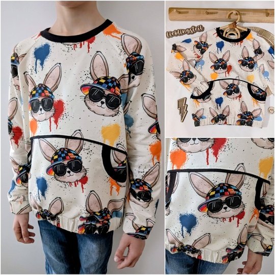 E-Book Schnittmuster SpringdaySweater unisex Gr. 74 bis 164