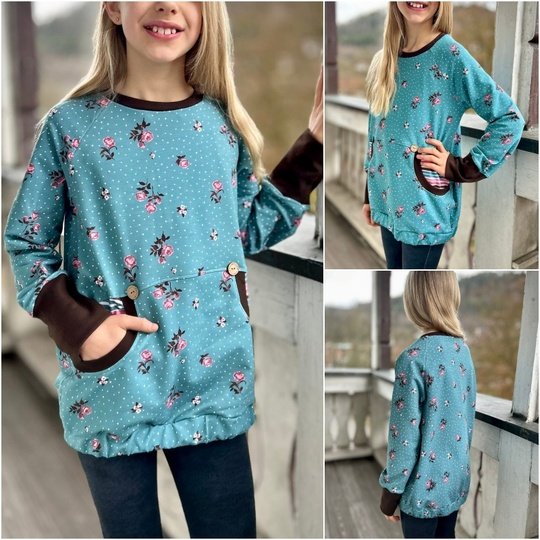 E-Book Schnittmuster SpringdaySweater unisex Gr. 74 bis 164