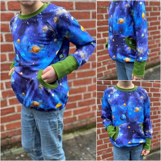 E-Book Schnittmuster SpringdaySweater unisex Gr. 74 bis 164