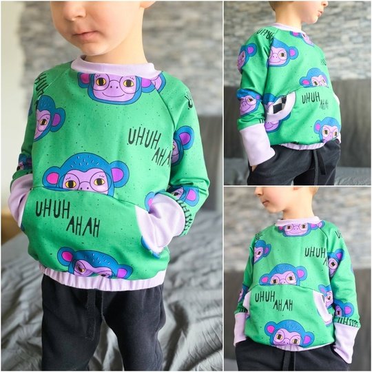 E-Book Schnittmuster SpringdaySweater unisex Gr. 74 bis 164