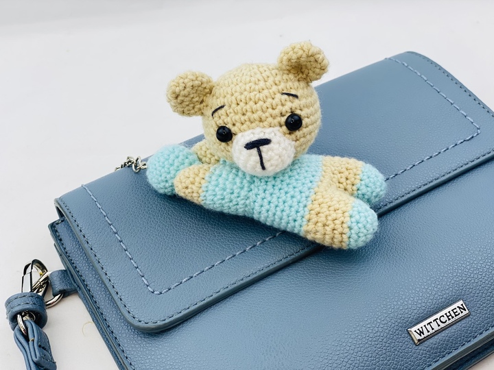 "Pocket Friend" Teddy Bear Keychain with Ball
