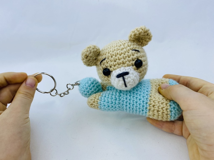 Teddybär-Schlüsselanhänger "Taschenfreund"