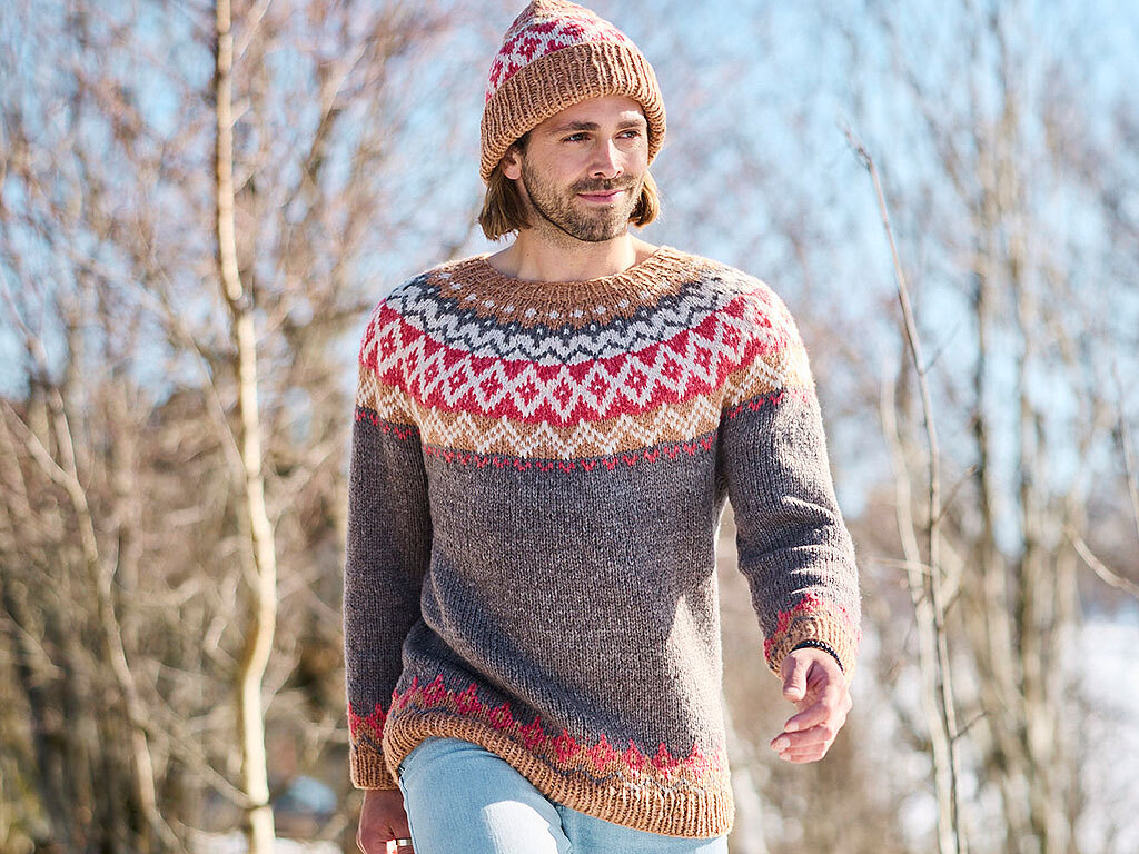 ISLANDPULLI FRANK, gestrickt