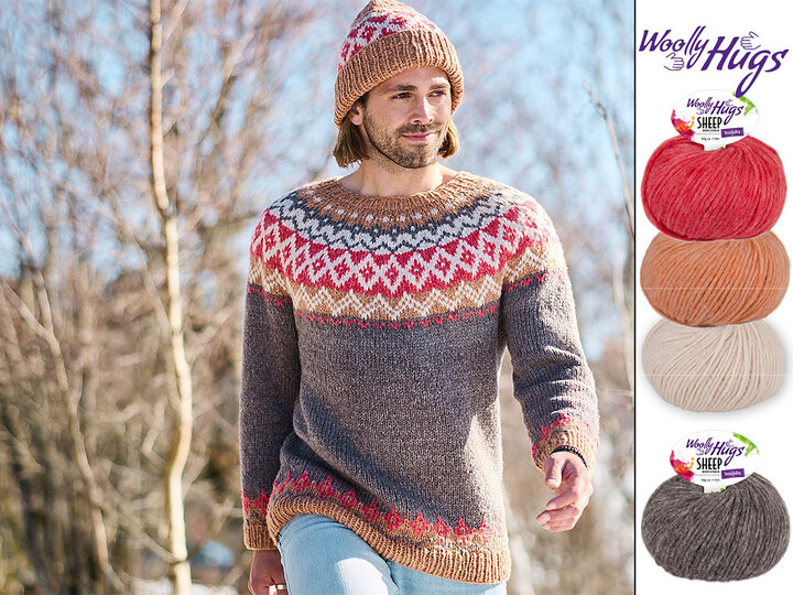 ISLANDPULLI FRANK, gestrickt