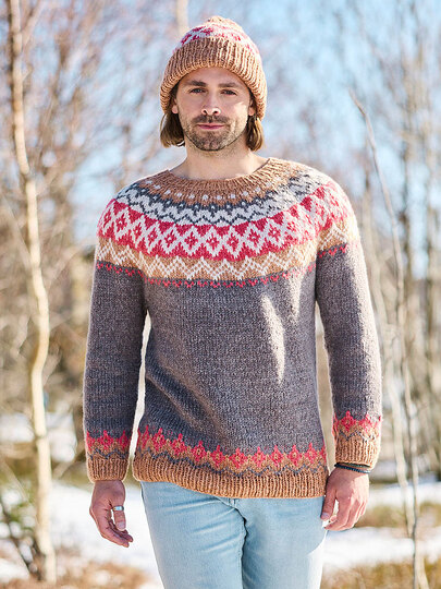 ISLANDPULLI FRANK, gestrickt
