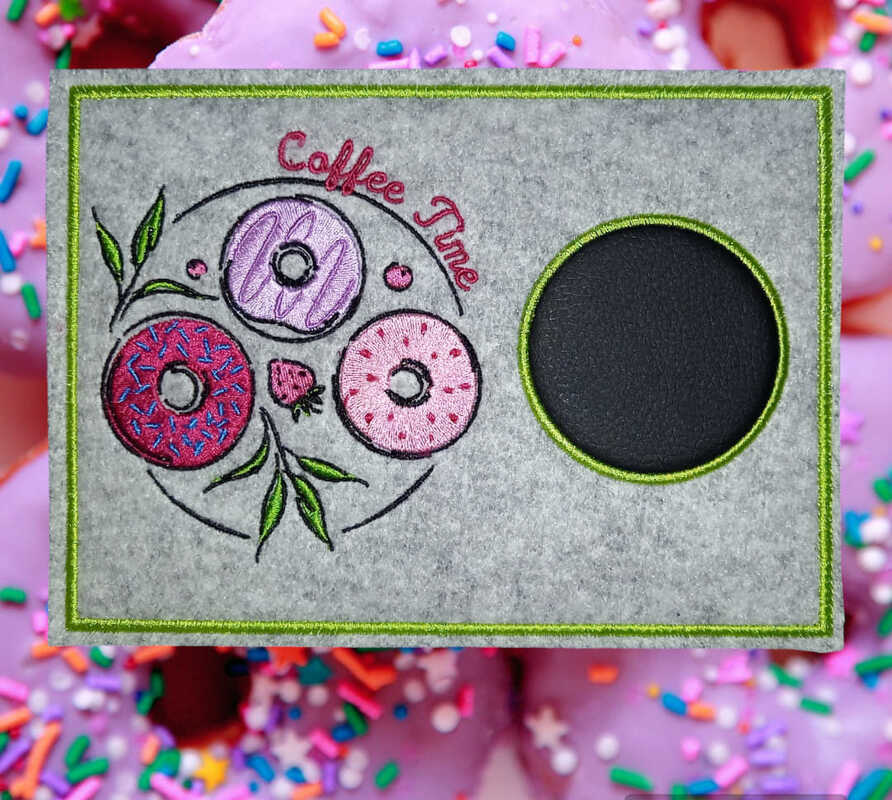 Stickdatei - Coffee Time - Donuts - Küche - Kaffee - 2 Größen - Bild 9