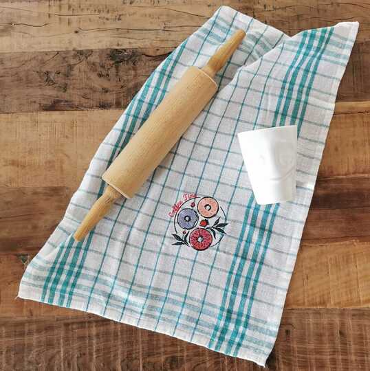 Stickdatei - Coffee Time - Donuts - Küche - Kaffee - 2 Größen