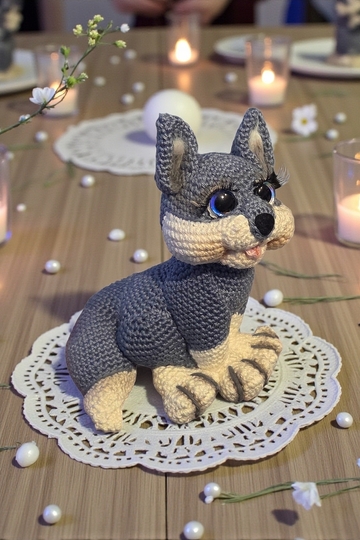 Crochet pattern for baby wolf