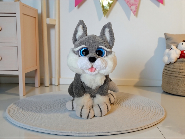 Crochet pattern for baby wolf