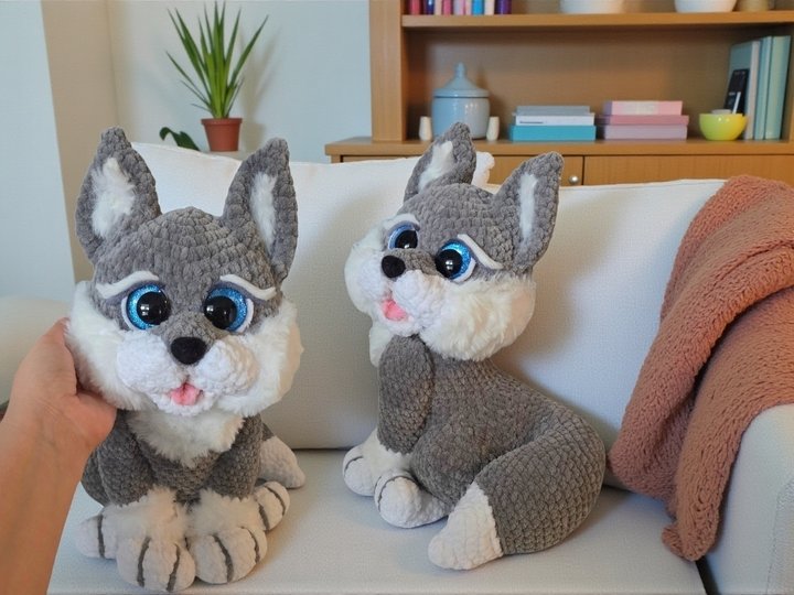 Häkelaneitung Baby Wolf