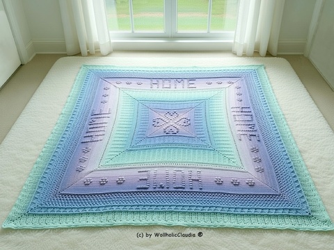 Häkelanleitung CAL Decke "Herzstück" - 9 Teile Häkelspaß