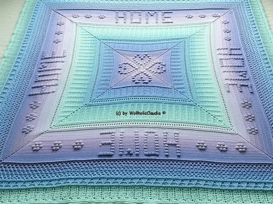 Häkelanleitung CAL Decke "Herzstück" - 9 Teile Häkelspaß - Bild 2