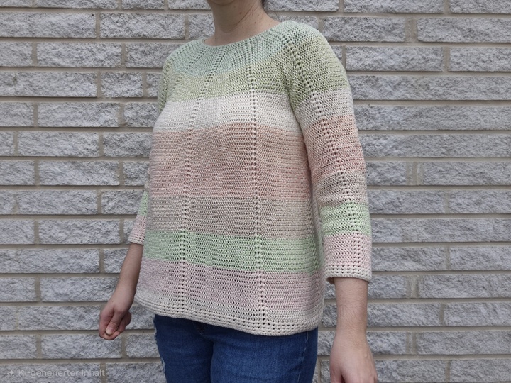 Häkelanleitung Pulli Kryds