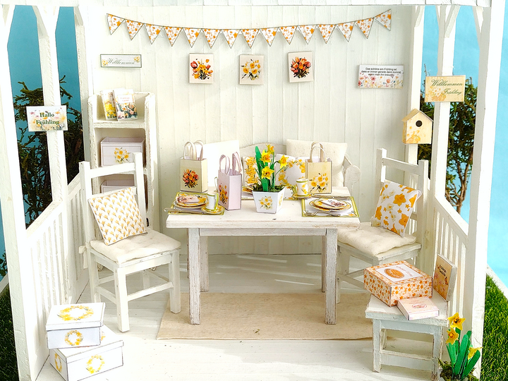 Bastelbögen Frühlings-Miniaturen